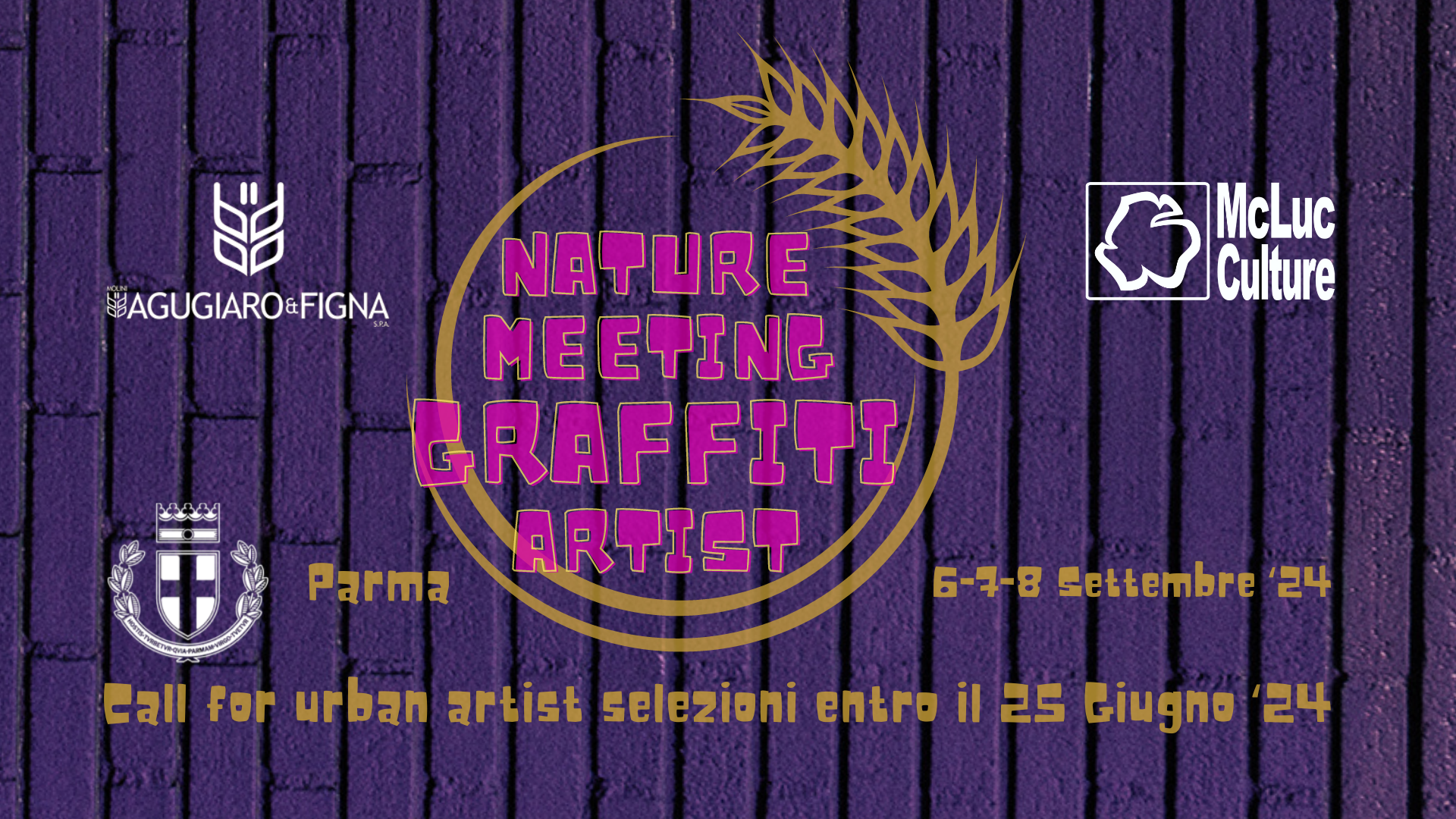 Nature Meeting Graffiti Artist a Parma dal 6 al 7 Settembre 2024 Una call per 6 artisti urbani per una riflessione sul rapporto con la Natura